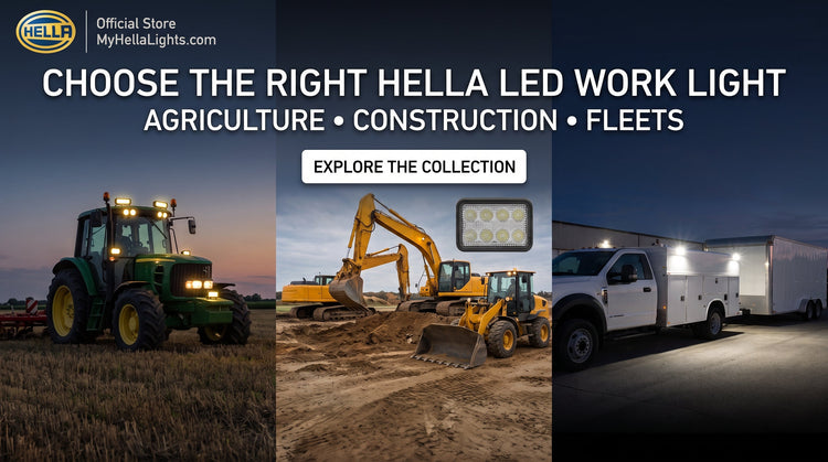 How to Choose HELLA LED Work Lights for Agriculture, Construction and Fleets