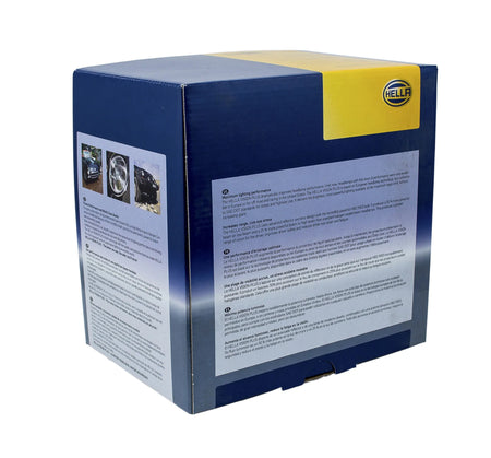 HELLA X-Treme Series LED Driving Lights packaging, IP69K off-road, auxiliary high-beam