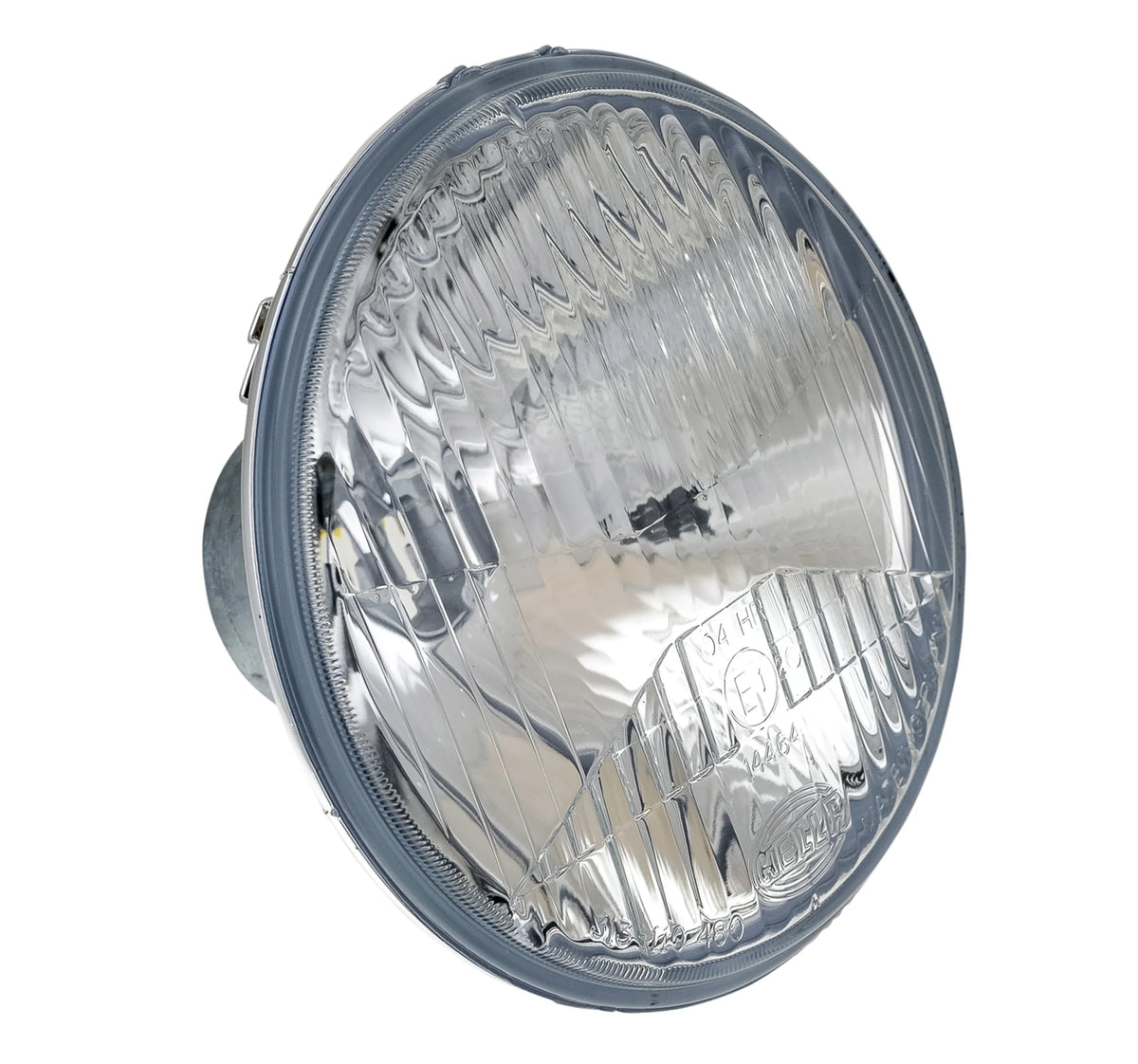 HELLA X-Treme Series LED Driving Lights in white mode, rugged IP69K auxiliary high-beam lens for off-road.