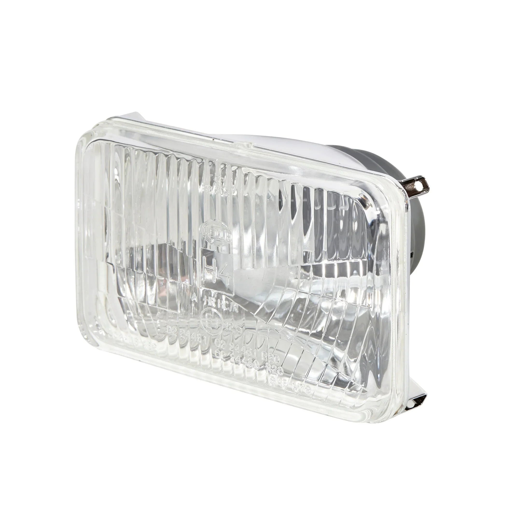 HELLA X-Treme Series LED Driving Lights with clear lens, rugged aluminum housing, IP69K, auxiliary high-beam, white X-shape position light for off-road