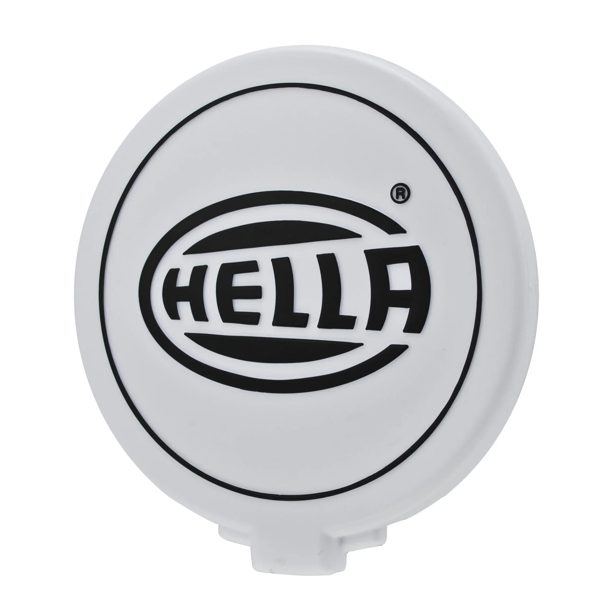 HELLA X-Treme Series LED Driving Lights IP69K cover, rugged round auxiliary high-beam accessory.