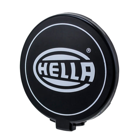 HELLA X-Treme Series LED Driving Light cover, rugged black housing, IP69K off-road protection.