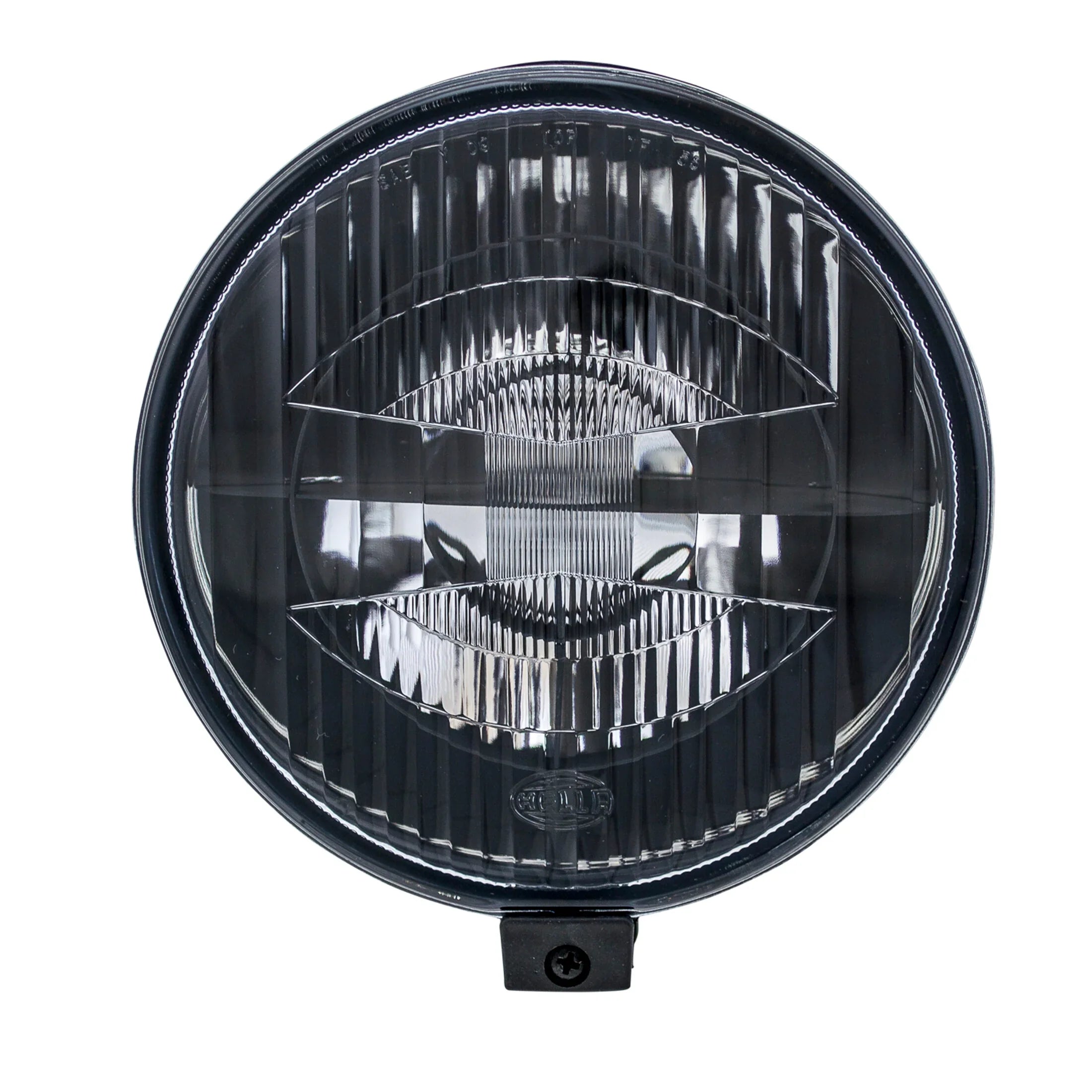 HELLA X-Treme Series LED Driving Lights in White mode, IP69K rugged aluminum housing, X-shape position light, auxiliary high-beam, off-road ready.