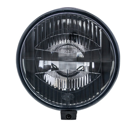 HELLA X-Treme Series LED Driving Lights in White mode, IP69K rugged aluminum housing, X-shape position light, auxiliary high-beam, off-road ready.