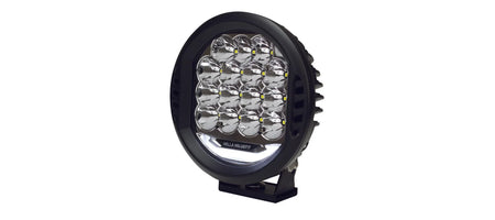 HELLA X-Treme Series LED Driving Lights, rugged aluminum housing, IP69K, white X-shape position light, auxiliary high-beam, off-road