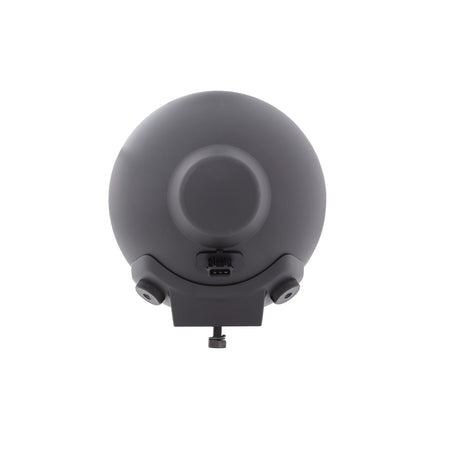 Rallye 4000 Black Halogen Pencil Beam, sleek black round housing with mounting bolt.