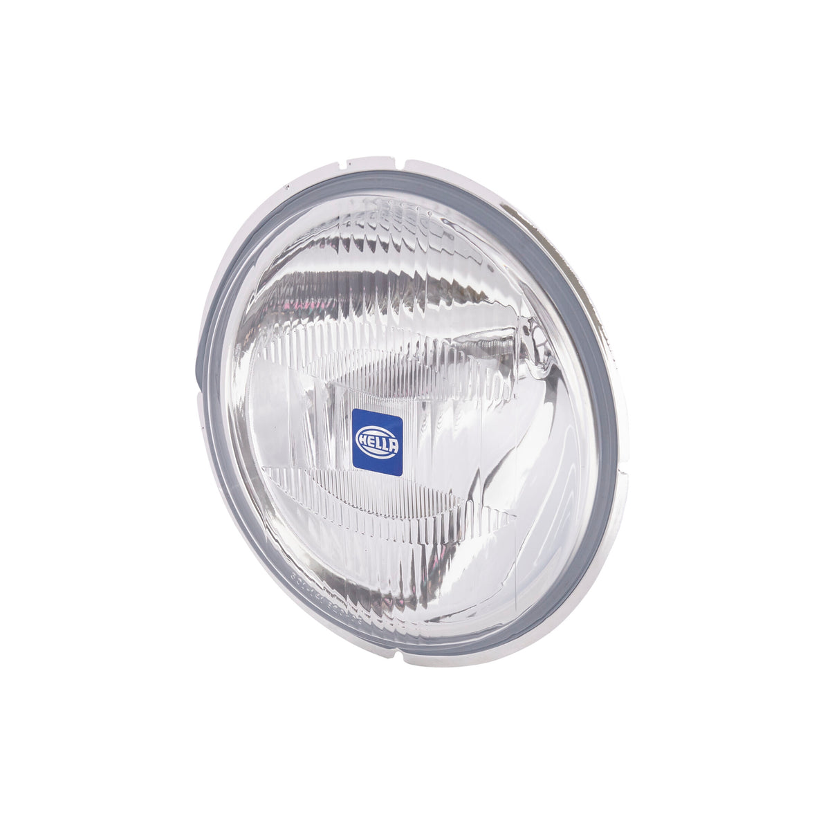 HELLA Rallye 4000 Series clear halogen driving beam insert with chrome trim.