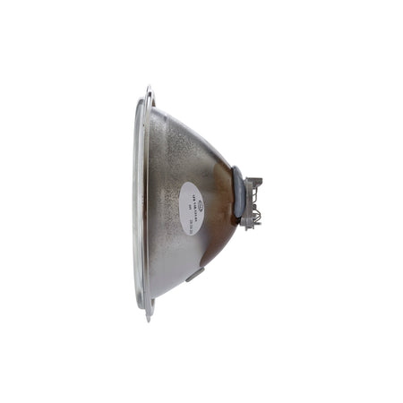 Rallye 4000 Series black halogen driving beam insert with PO light, side view.