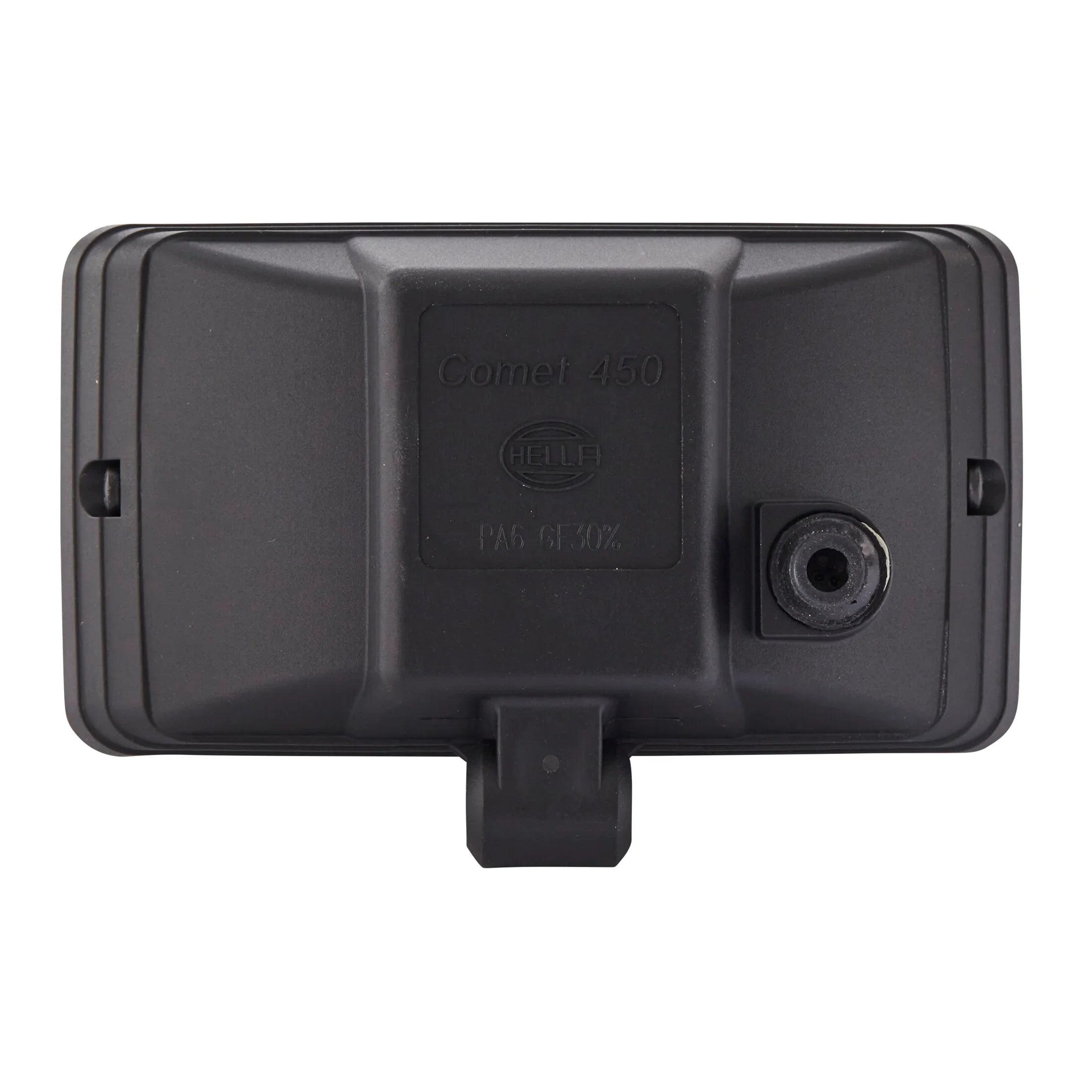 HELLA 450 Halogen Driving Light SAE Approved — back view of housing with mounting bracket