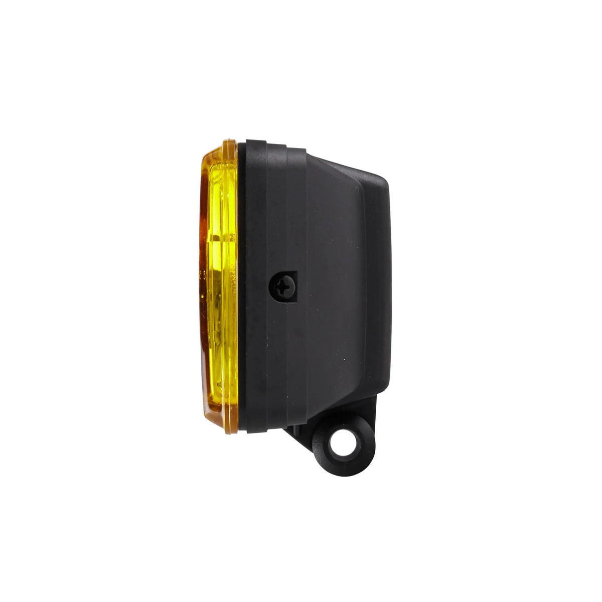 HELLA 450 Halogen Amber Driving Light — left side view of amber driving lamp