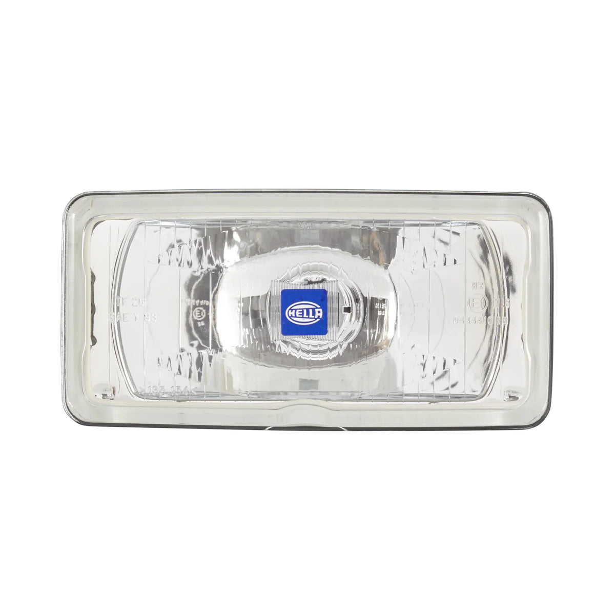 HELLA 550 Halogen Driving Light — front view of round halogen driving lamp with clear lens