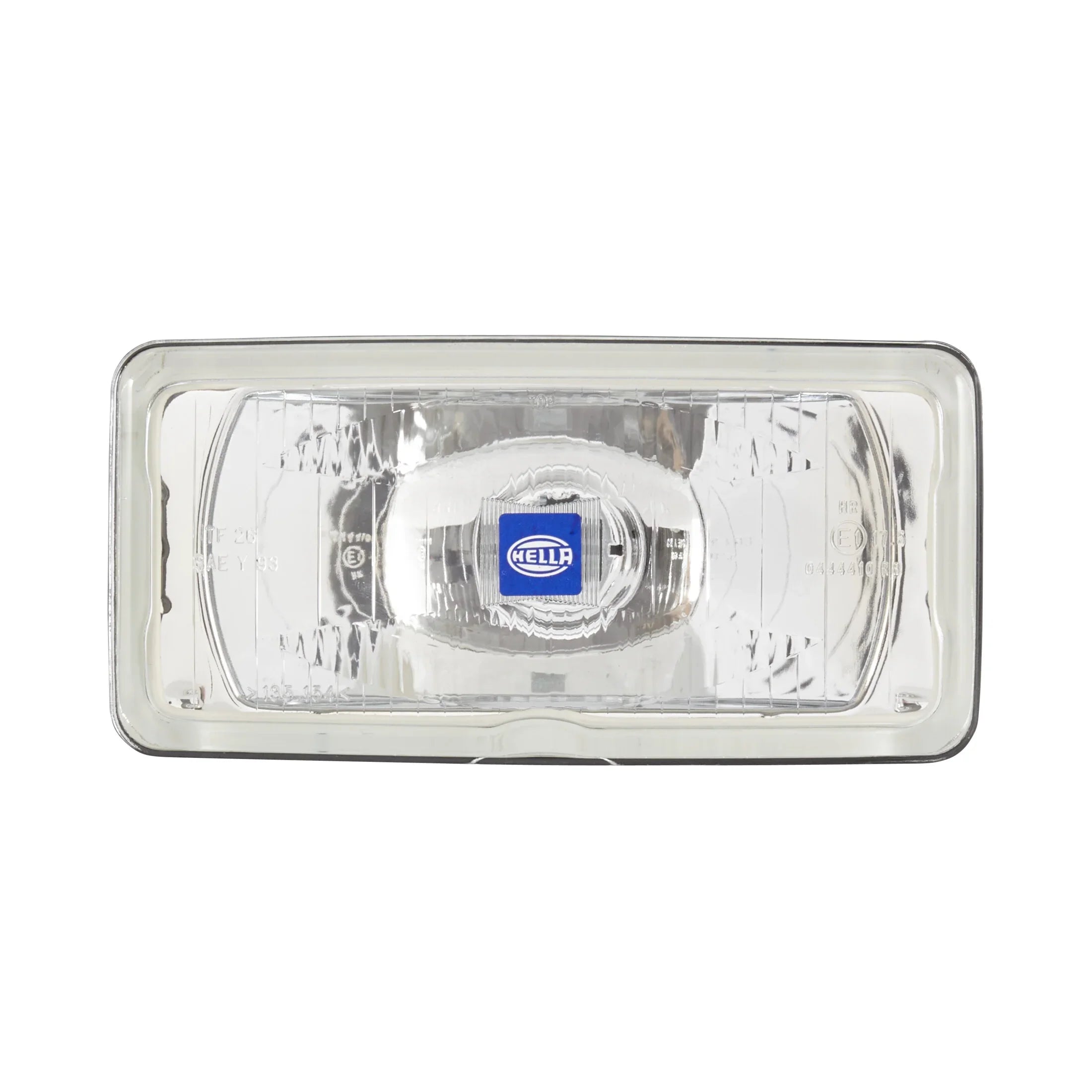 HELLA 550 Halogen Driving Light — front view of round halogen driving lamp with clear lens