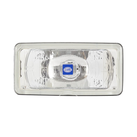 HELLA 550 Halogen Driving Light — front view of round halogen driving lamp with clear lens