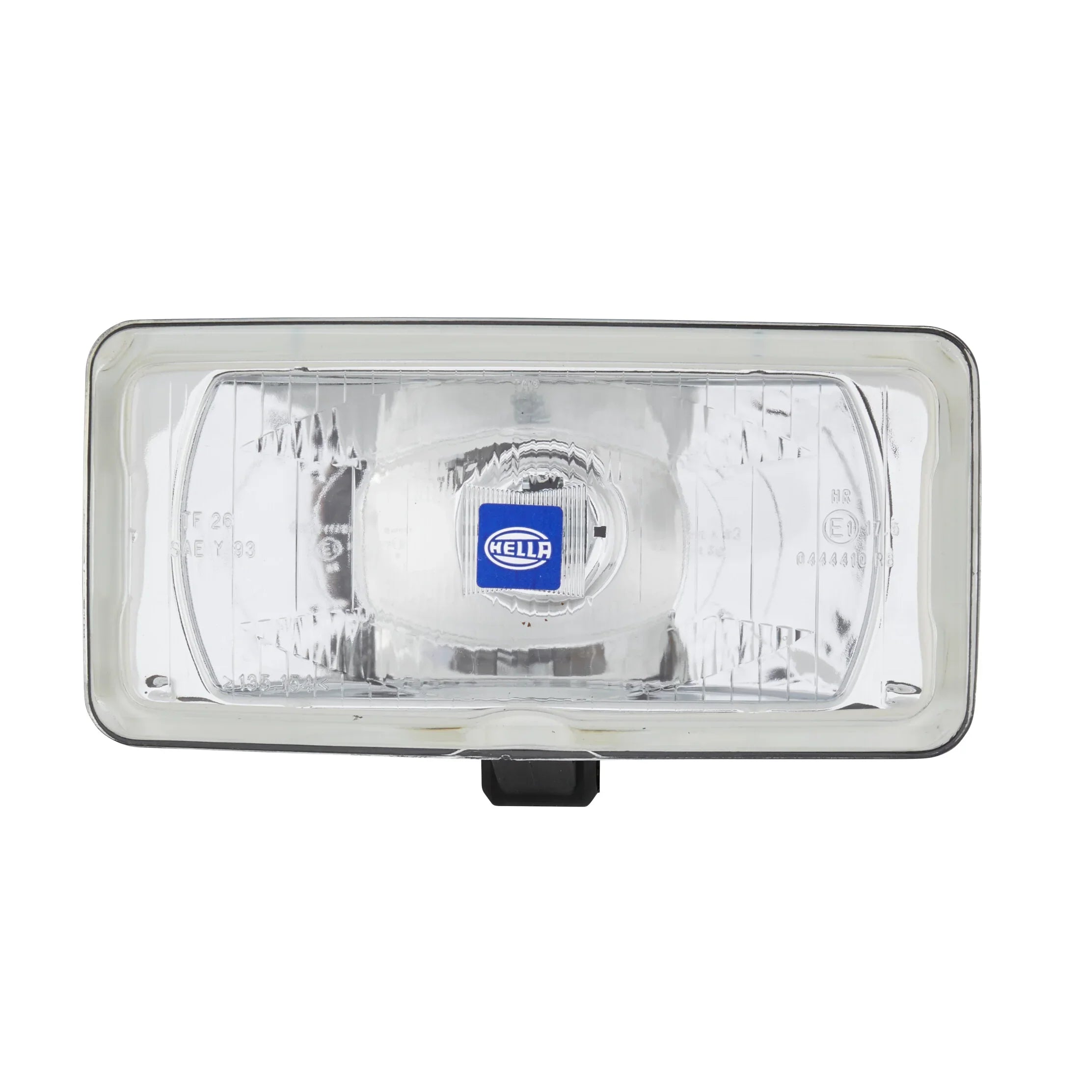 HELLA 550 Halogen Driving Light SAE Approved — front view of round halogen driving lamp