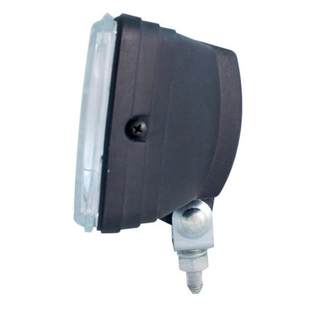 HELLA 550 Halogen Driving Light Kit SAE Approved — left side view of halogen lamp