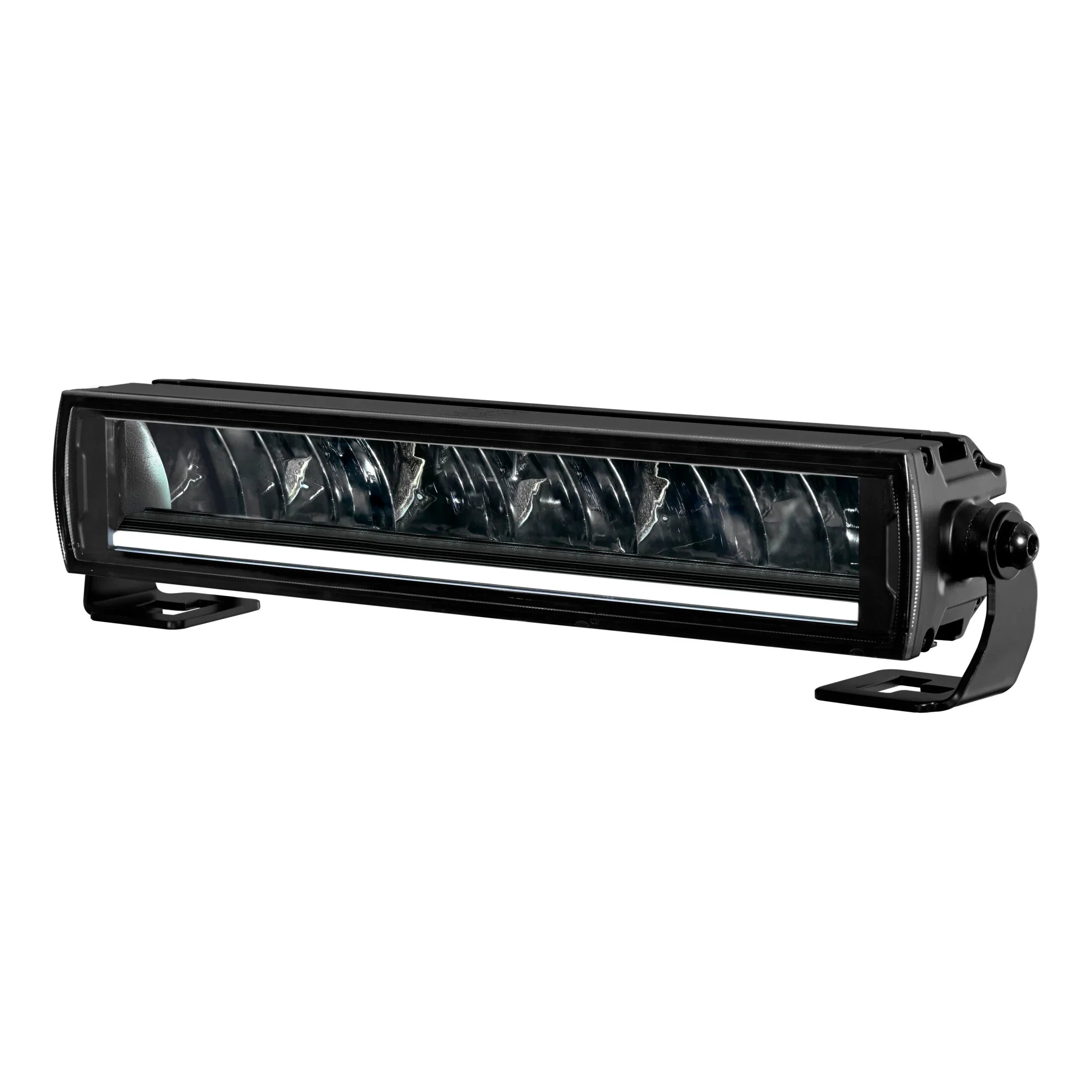 HELLA X-Treme Series LED Driving Lights in rugged aluminum housing, IP69K, X-shape position light, auxiliary high-beam for off-road use.