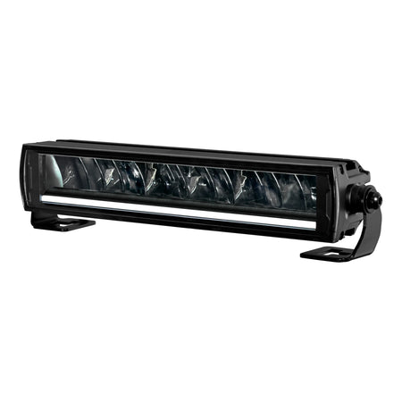 HELLA X-Treme Series LED Driving Lights in rugged aluminum housing, IP69K, X-shape position light, auxiliary high-beam for off-road use.