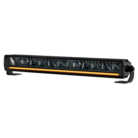 HELLA X-Treme Series LED Driving Lights in amber mode, rugged aluminum housing, IP69K auxiliary high-beam, X-shape position light, off-road.