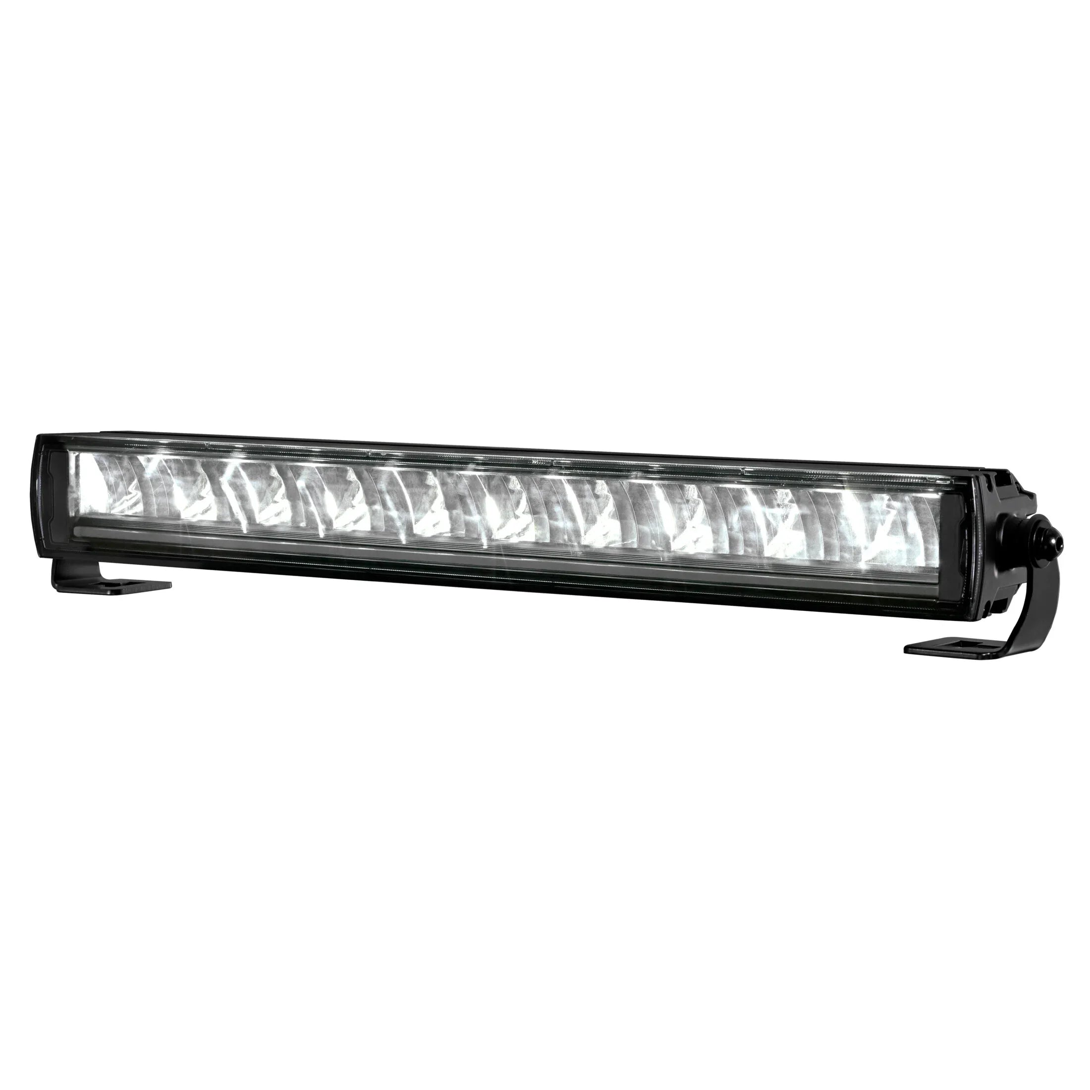 HELLA X-Treme Series LED Driving Lights in White mode, IP69K, rugged aluminum housing, auxiliary high-beam, X-shape position light.