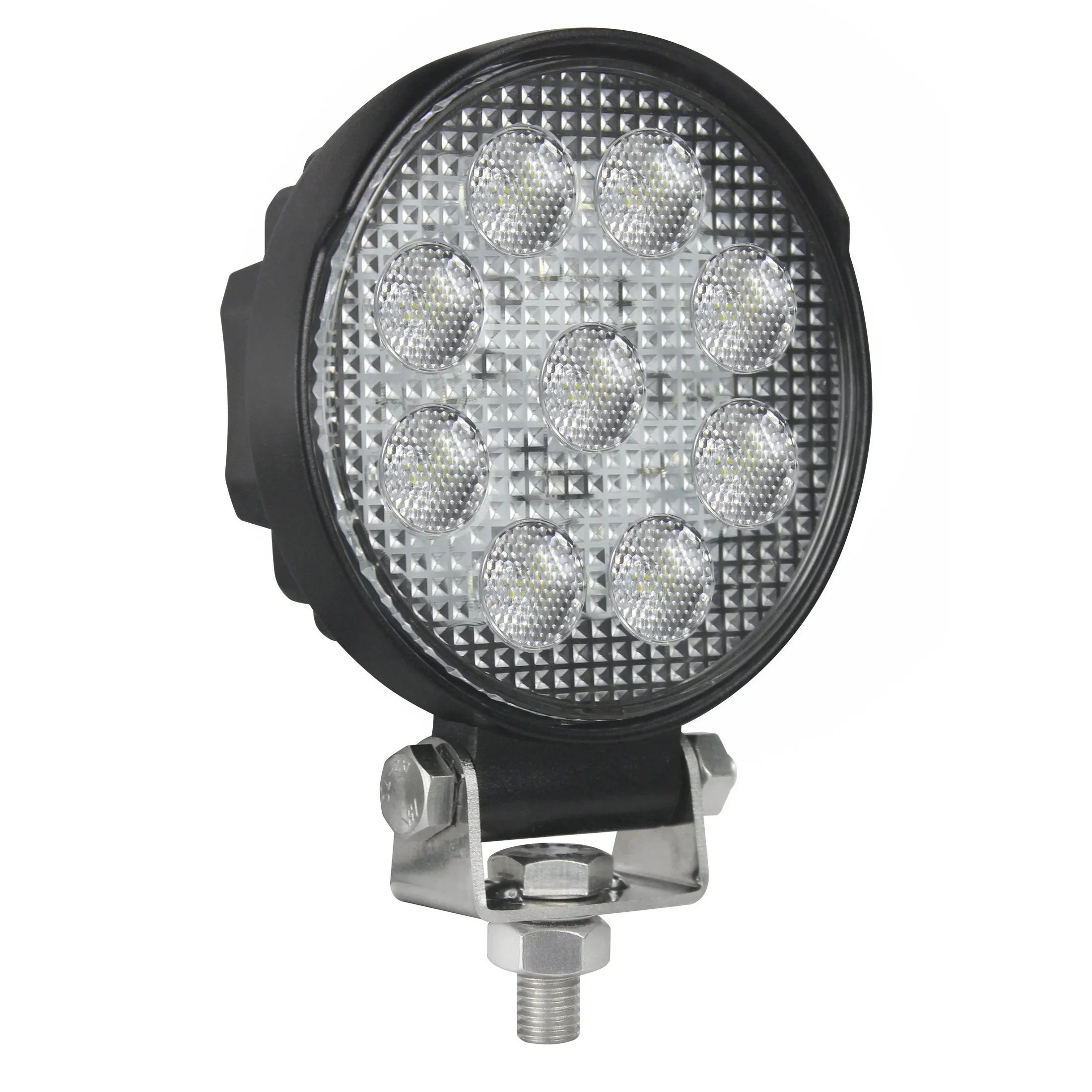 HELLA X-Treme Series LED Driving Lights in white mode, IP69K rated, rugged aluminum housing, auxiliary high-beam