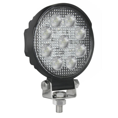 HELLA X-Treme Series LED Driving Lights in white mode, IP69K rated, rugged aluminum housing, auxiliary high-beam