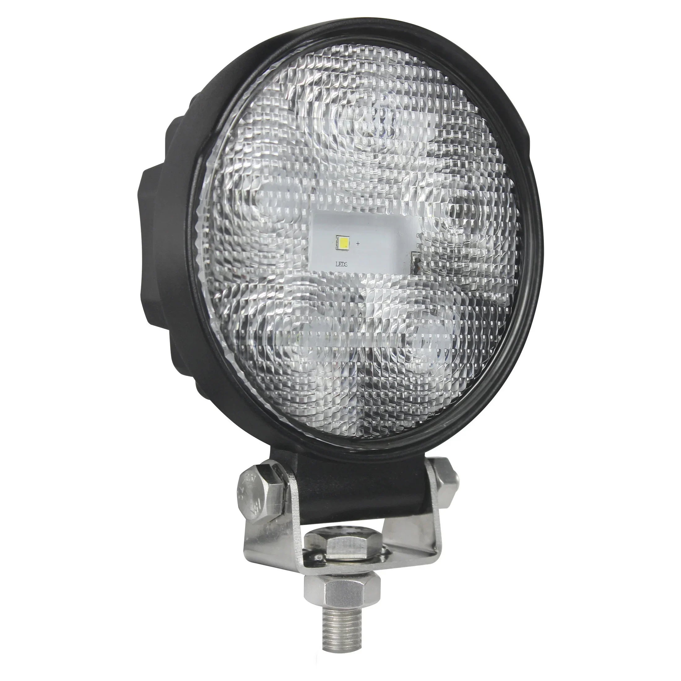HELLA X-Treme Series LED Driving Lights in white mode with IP69K rugged housing, X-shape position light, auxiliary high-beam for off-road