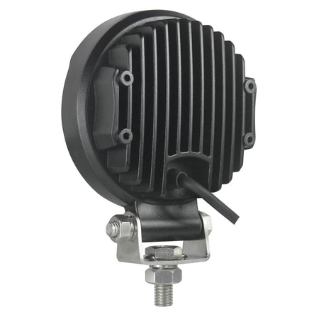HELLA X-Treme Series LED Driving Light rear view, rugged aluminum housing, IP69K, off-road auxiliary high-beam