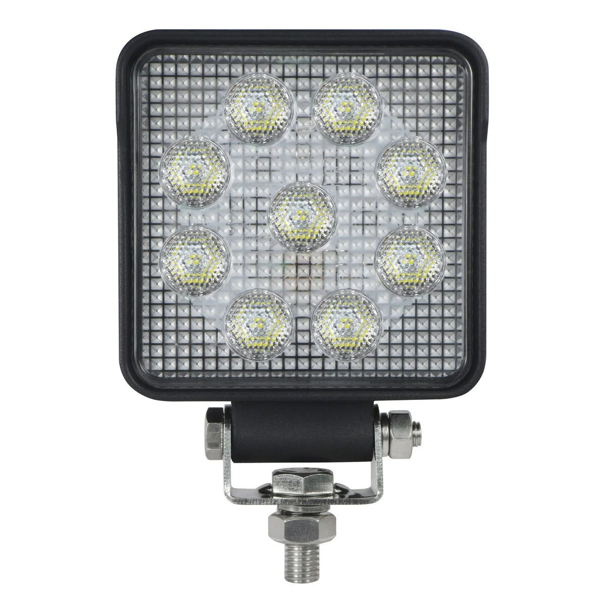 HELLA X-Treme Series square LED Driving Lights in White mode, IP69K, rugged housing, auxiliary high-beam.