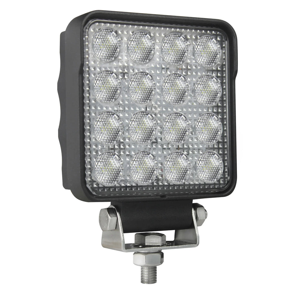HELLA X-Treme Series LED Driving Lights in white mode, rugged aluminum housing, IP69K, auxiliary high-beam, off-road