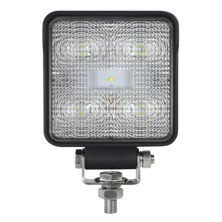 HELLA X-Treme Series LED Driving Light in White with X-shape position light, IP69K, rugged aluminum housing, auxiliary high-beam, off-road