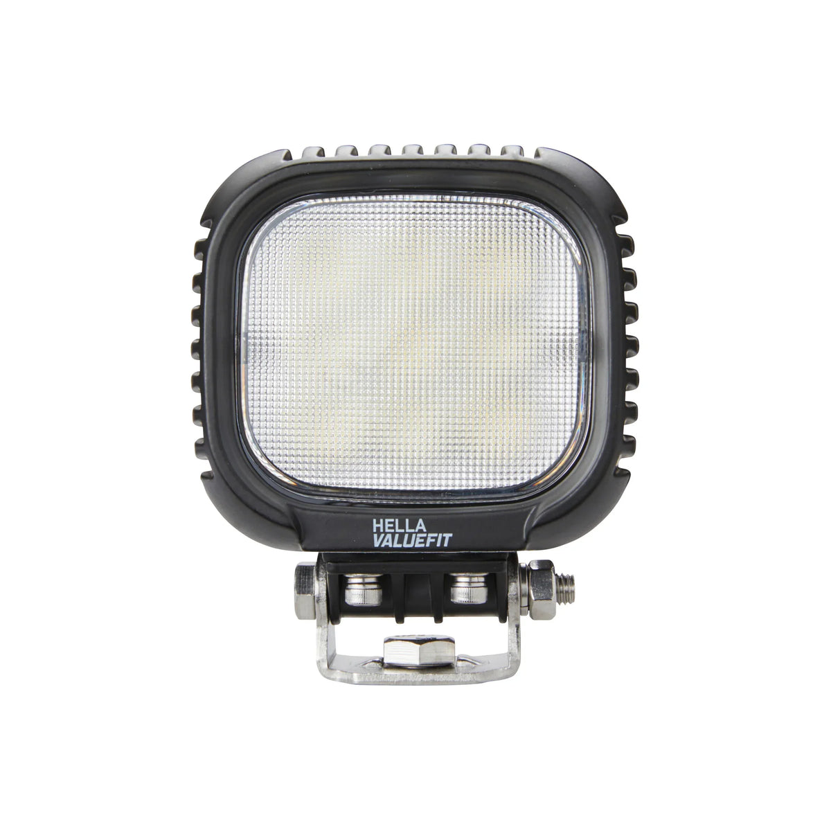 HELLA X-Treme Series LED Driving Lights in white mode, IP69K rugged aluminum housing, auxiliary high-beam.