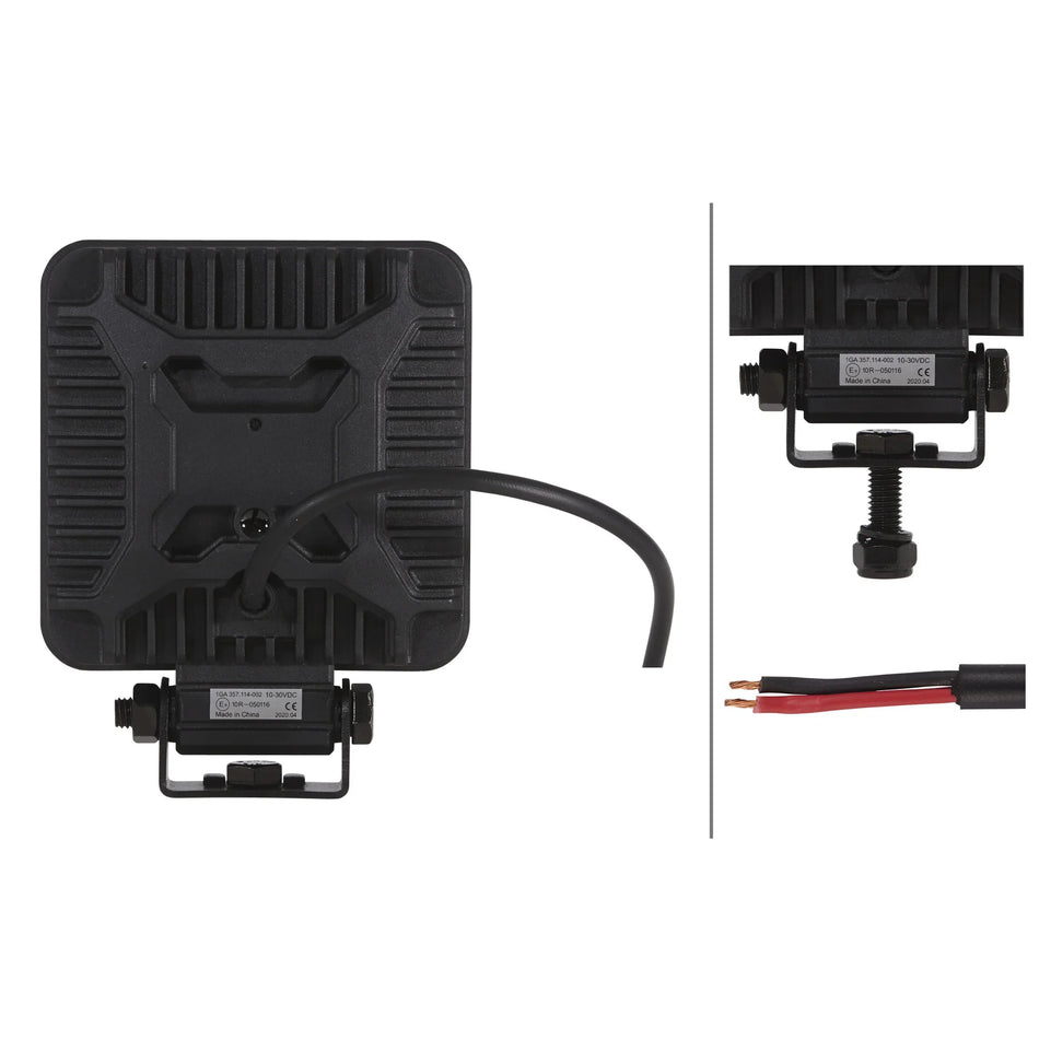 HELLA X-Treme Series LED Driving Lights IP69K auxiliary high-beam in rugged aluminum housing, off-road