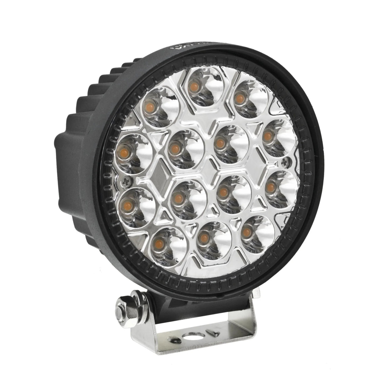 HELLA X-Treme Series LED Driving Lights in white mode, rugged aluminum housing, IP69K, auxiliary high-beam.