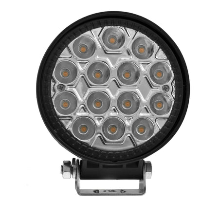 HELLA X-Treme Series LED Driving Light in White mode, IP69K rugged aluminum housing, X-shape position light, auxiliary high-beam, for off-road