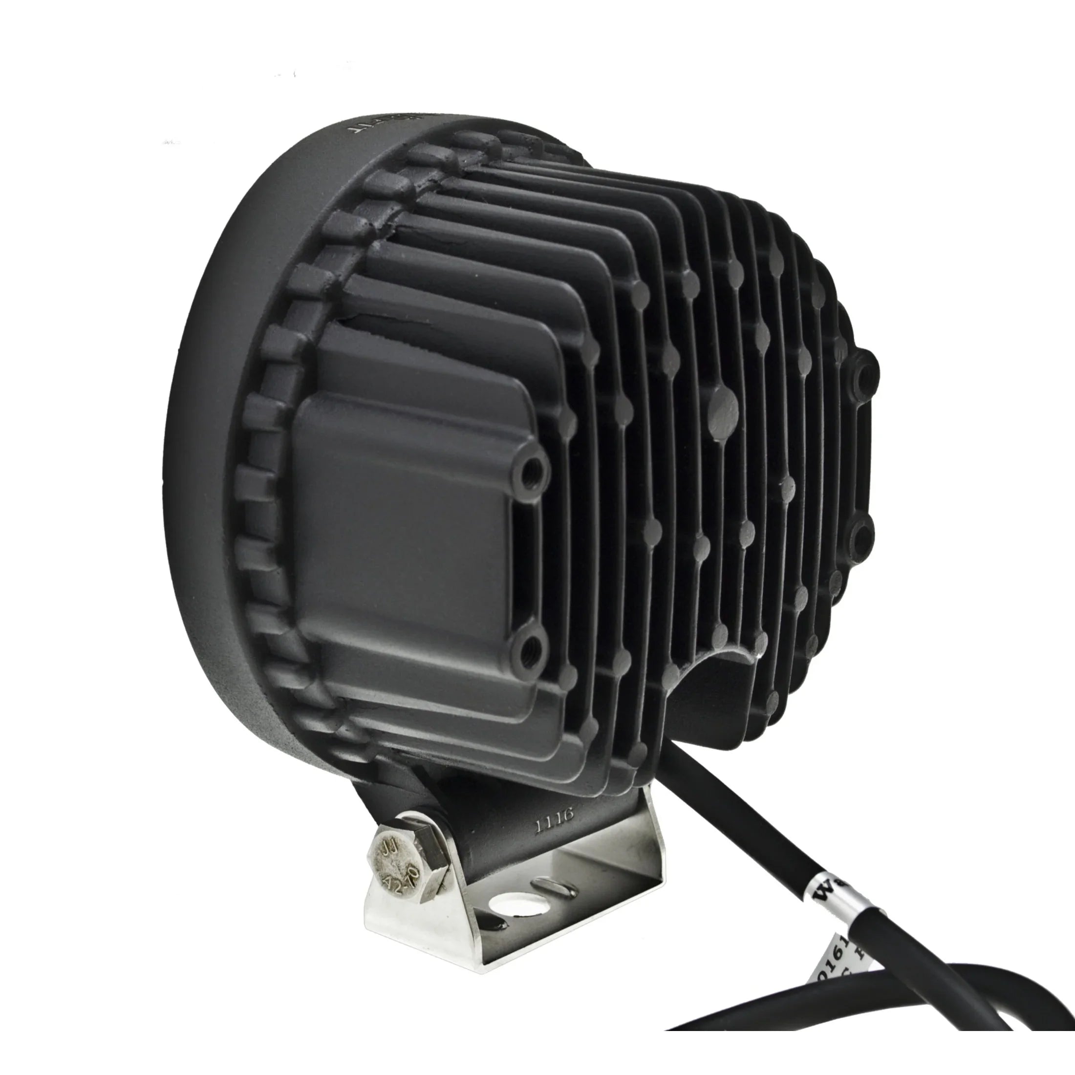 Rugged aluminum housing of HELLA X-Treme Series LED Driving Lights, IP69K rated, auxiliary high-beam.
