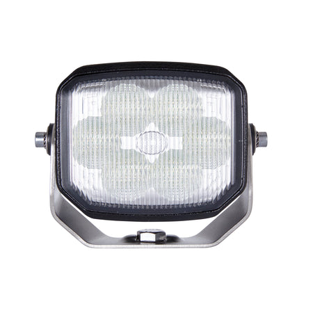 Power Beam 1500 LED work lamp with black housing, clear lens, and silver mounting bracket.
