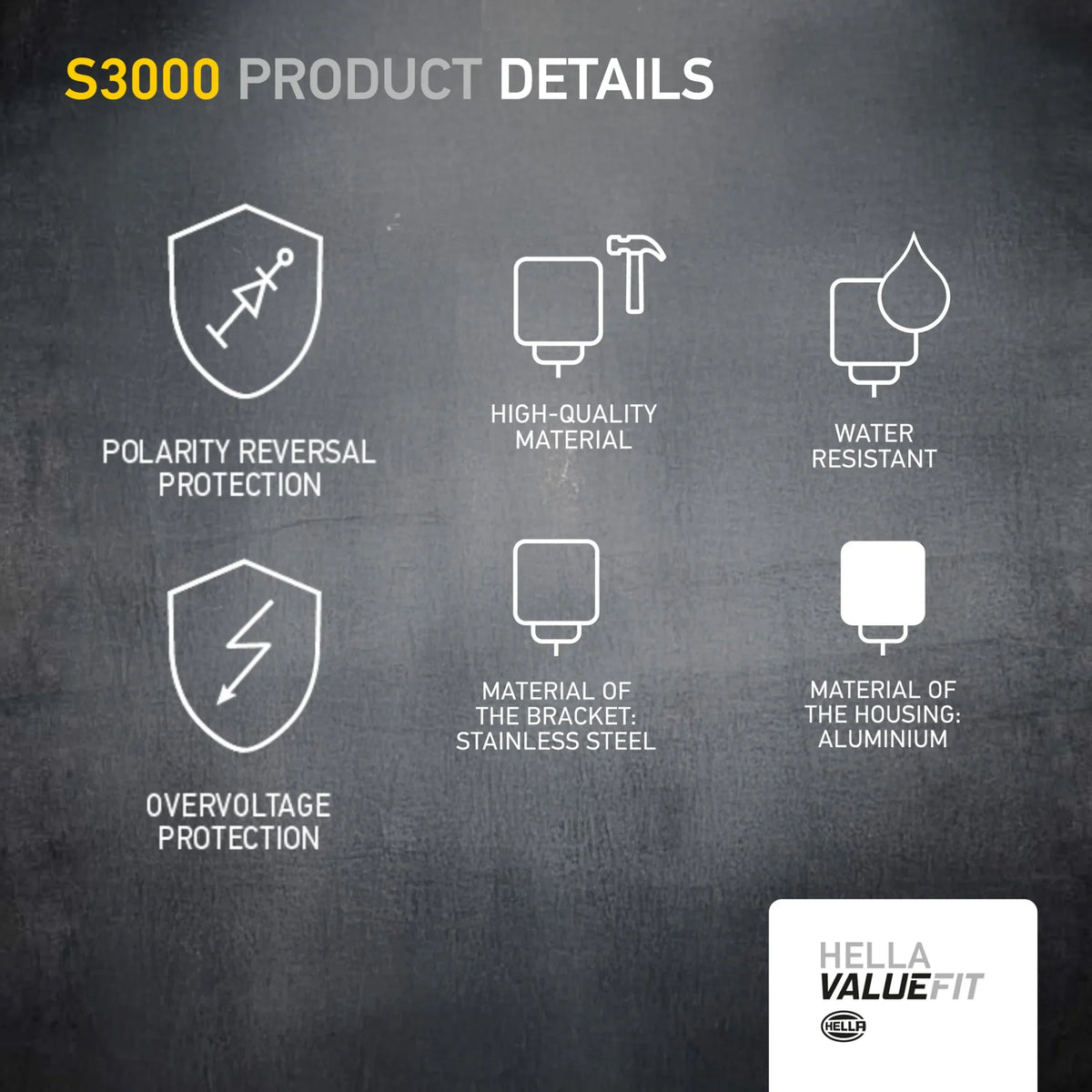 HELLA X-Treme Series LED Driving Lights specs, IP69K, rugged aluminum housing, auxiliary high-beam, off-road.
