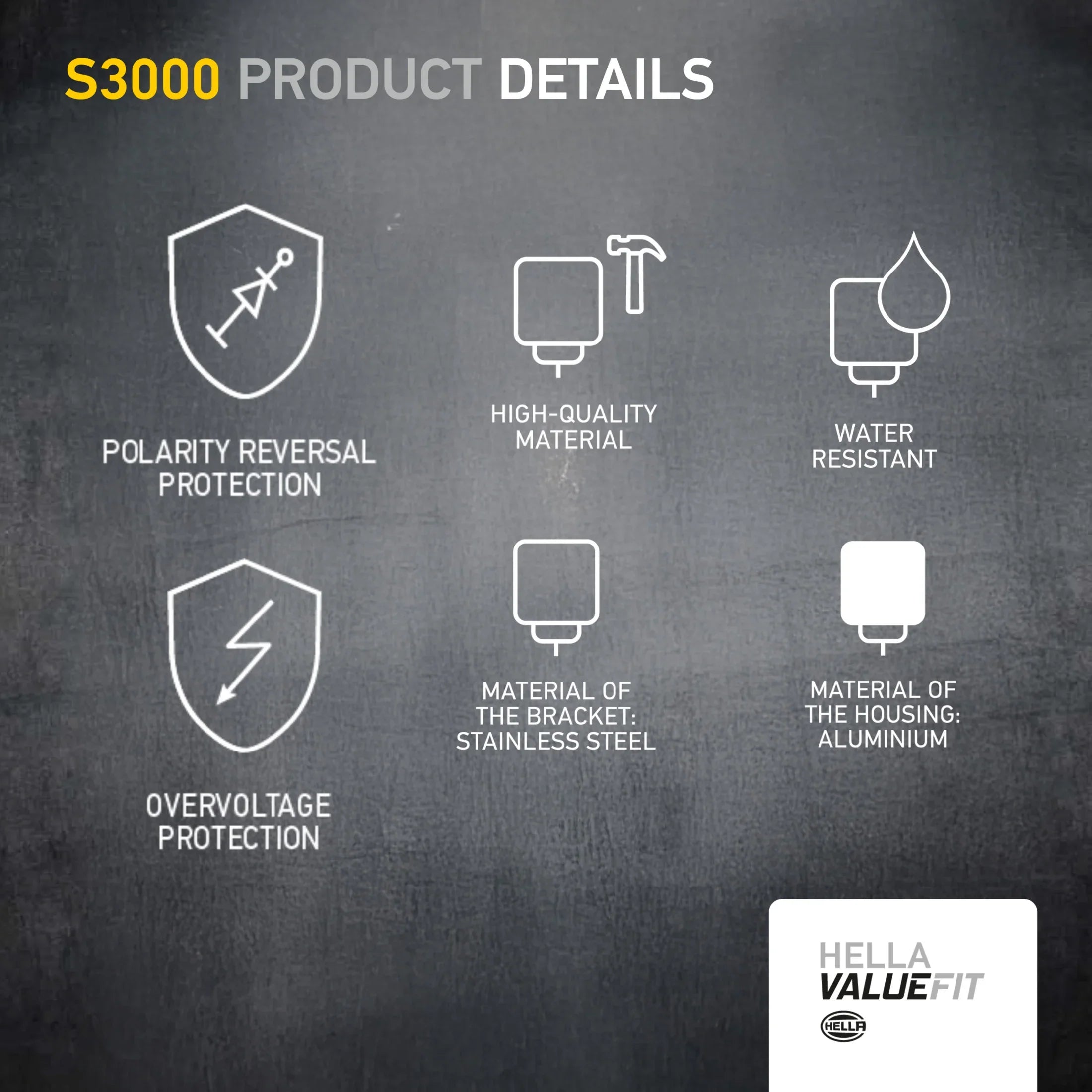 HELLA X-Treme Series LED Driving Lights specs, IP69K, rugged aluminum housing, auxiliary high-beam, off-road.