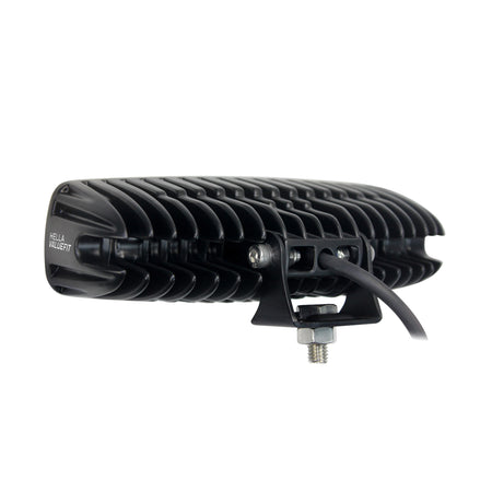 Black HVF 6 LED Mini 6" Light Bar with ribbed housing and mounting bracket.