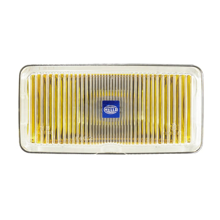 HELLA X-Treme Series LED Driving Lights in amber mode, rugged aluminum housing, IP69K, auxiliary high-beam for off-road.