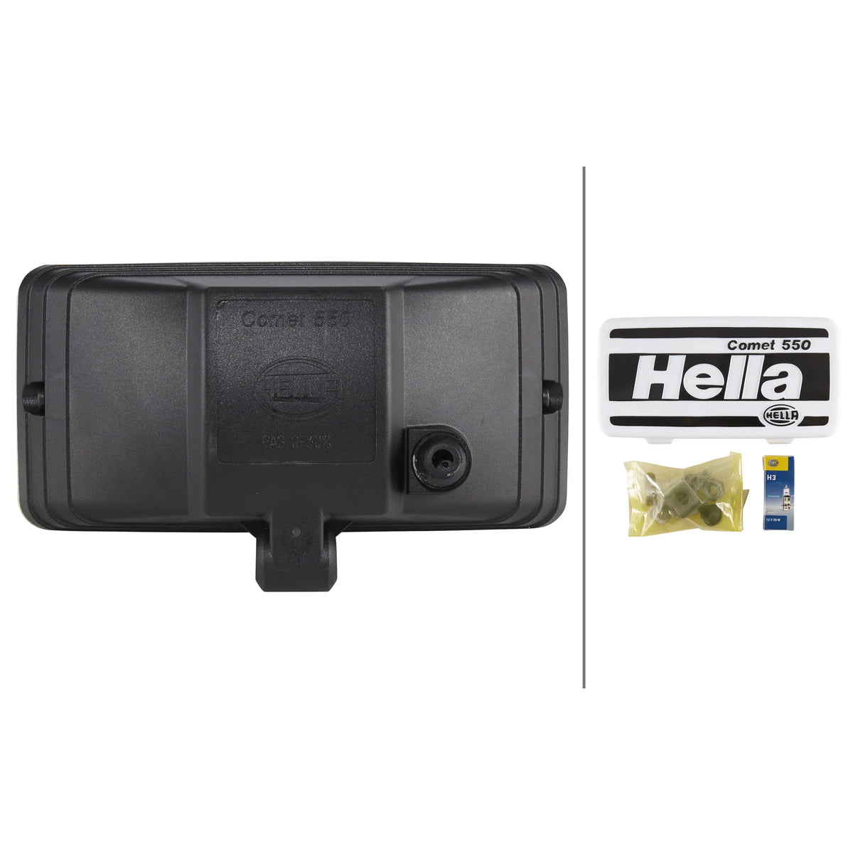 HELLA X-Treme Series LED Driving Lights with rugged aluminum housing, IP69K, X-shape position light, auxiliary high-beam, off-road ready.
