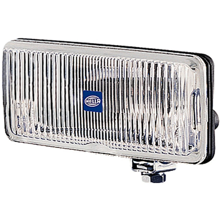 HELLA X-Treme Series LED Driving Lights, white mode, X-shape position light, rugged aluminum housing, IP69K, off-road auxiliary high-beam.