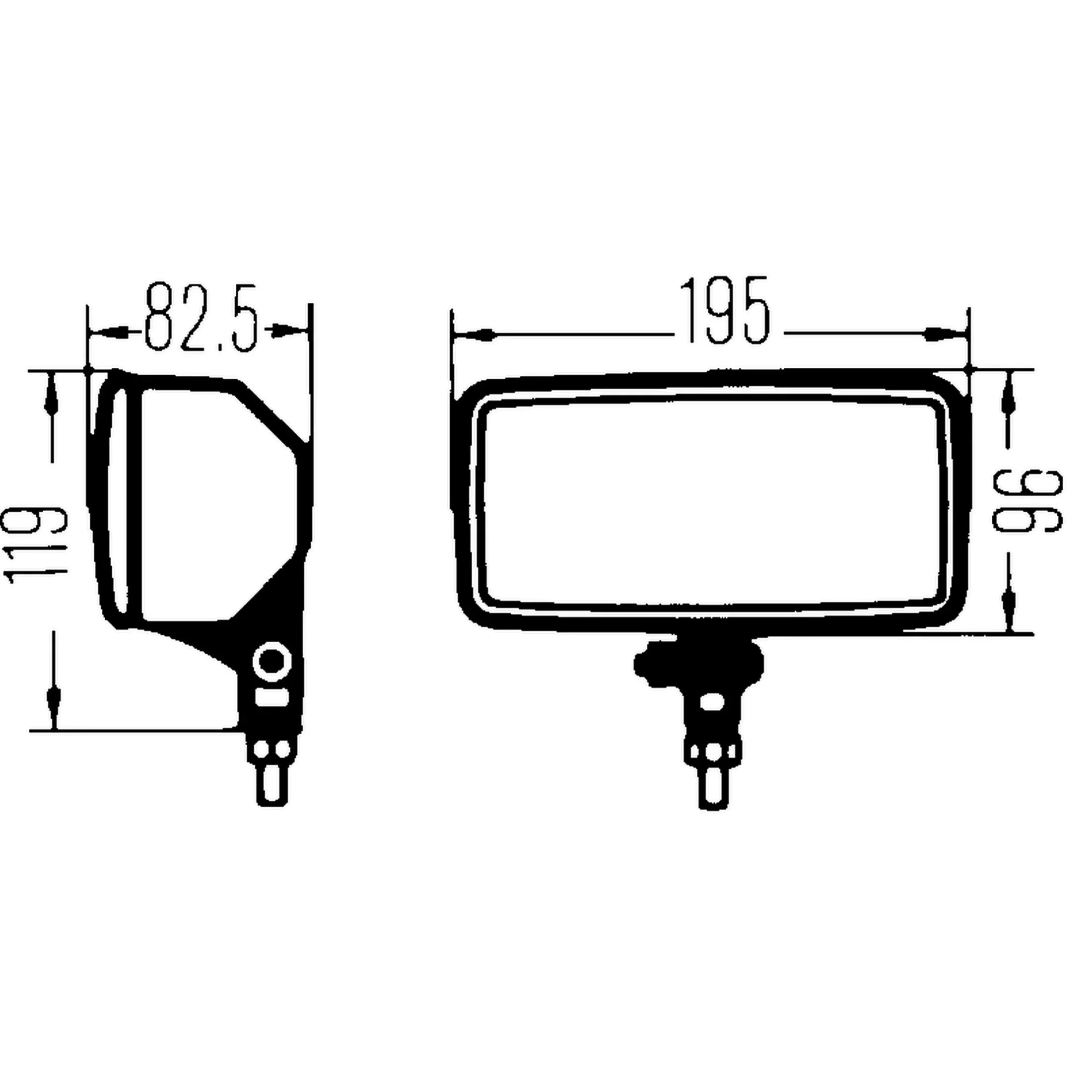 HELLA X-Treme Series LED Driving Light technical drawing with IP69K rating, rugged aluminum housing, auxiliary high-beam ready for off-road use.