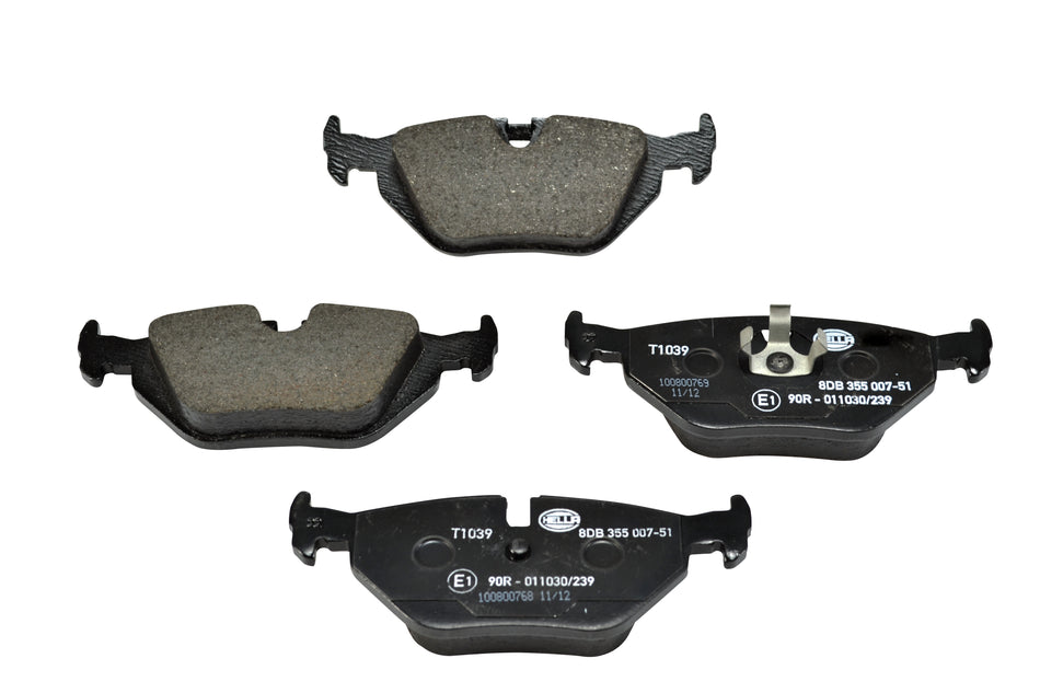 BRAKE PAD SET, LOW-METALLIC