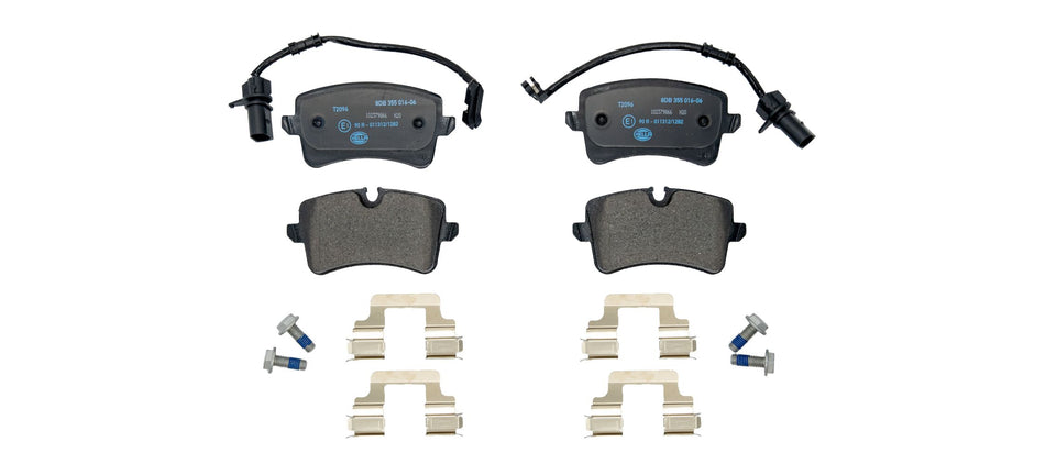 BRAKE PAD SET, LOW-METALLIC
