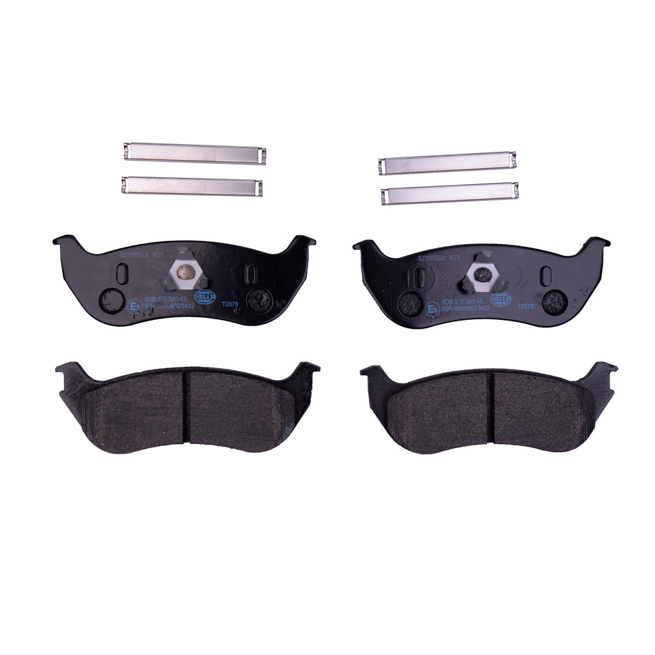 BRAKE PAD SET, LOW-METALLIC