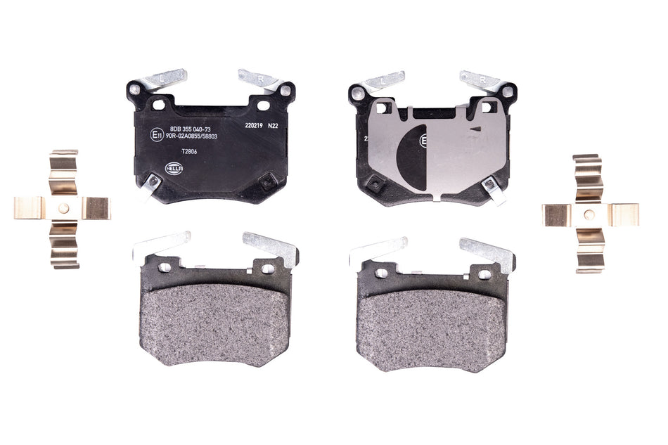 BRAKE PAD SET, LOW-METALLIC