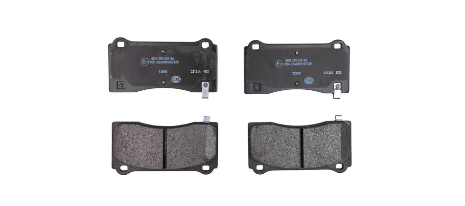 BRAKE PAD SET, LOW-METALLIC