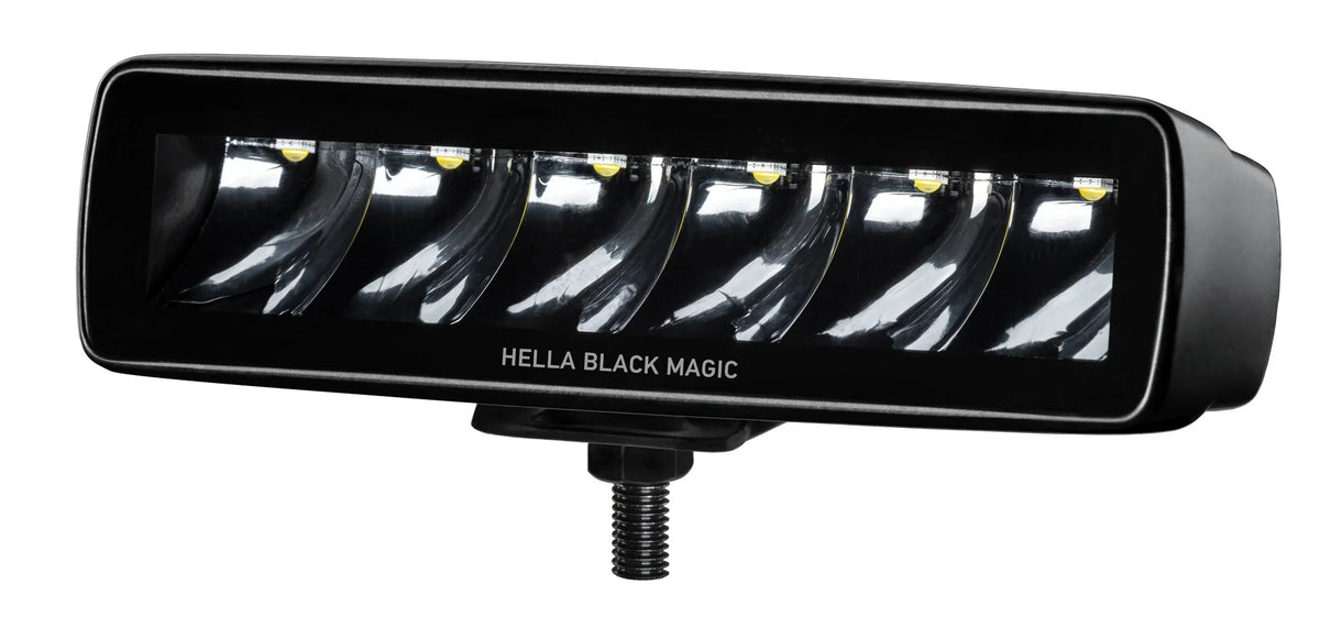 HELLA X-Treme Series LED Driving Lights, IP69K rated, rugged aluminum housing, clear lens, auxiliary high-beam for off-road.