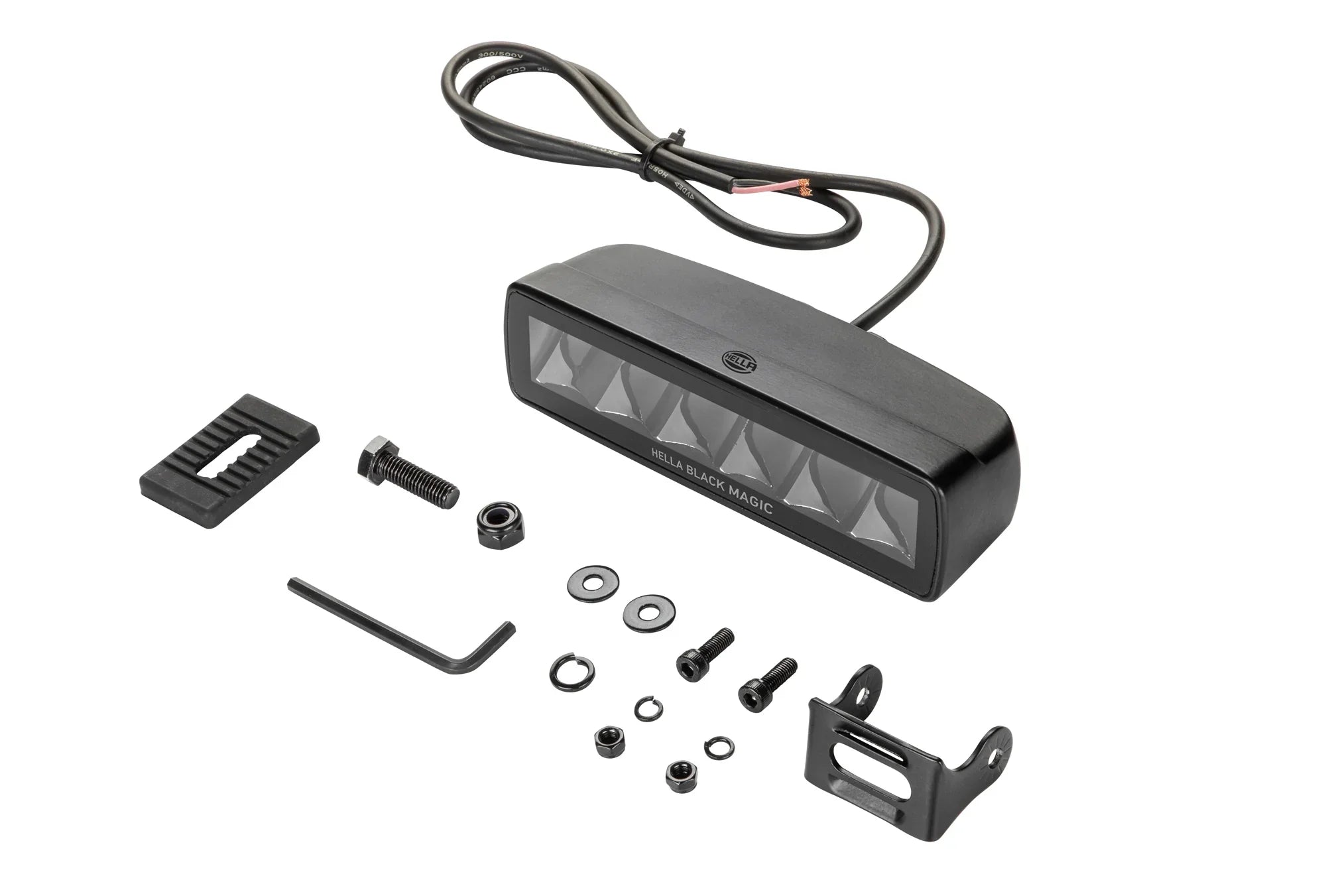 HELLA X-Treme Series LED Driving Lights with IP69K rating, rugged aluminum housing, auxiliary high-beam kit, X-shape position light, off-road ready.